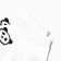 Women's socks shortened "Panda", white color, rr 23-25
