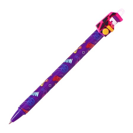 Gel pen 0.5 mm, with erased ink, blue, barcode on a thing, mix toys-2