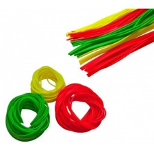 Cambrick-blood, fluorescent, d = 1.5x2.5 mm, 1 m, 10 pcs, red color