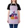 Apron of a kitchen with a photo print "Lovers", adjustable, size OS