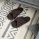 Home slippers "Lera", size 40-41, color dark brown