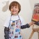 Apron with sleevens Children's Ethel "Funny Alphabet", 49 x 39 cm