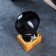 Piggy bank "Boxing glove" black with gold, 12x14x24.5cm