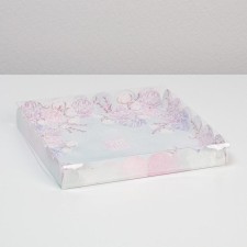 Bearbox, confectionery packaging with PVC lid, “Dream!”, 21 x 21 x 3 cm
