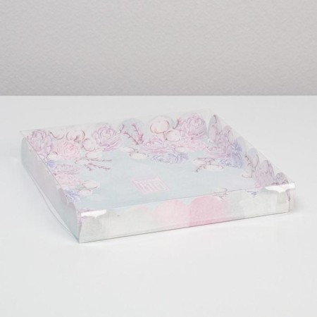 Bearbox, confectionery packaging with PVC lid, “Dream!”, 21 x 21 x 3 cm