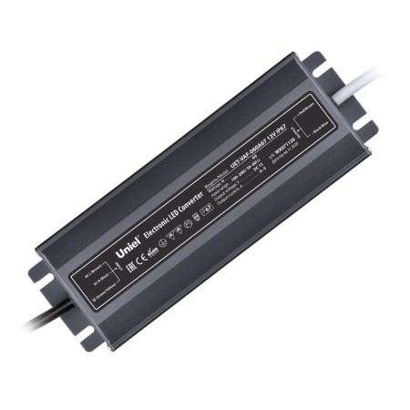 Power supply uniel, 60 watts, IP67, 12 V, 50-60 Hz, 5A, 2 outputs, silver color-1