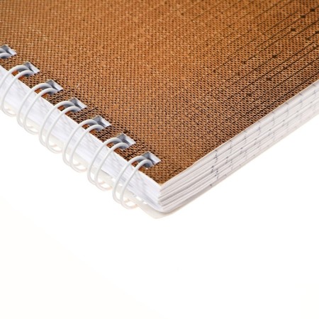 A4 notebook, 96 sheets in a cage on the crest "Gold. Metallic", Bumvinyl cover, OFSET block 65g/m2-3