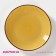 Board ceramic dessert shade "Sea World", d = 19 cm, yellow color