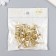 Brads for creativity metal "gold" set 50 pcs 2.5 cm