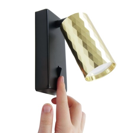 Wall lamp Feron ML1880, IP20, GU10, 35 W, 55x55x140 mm, black/gold color-12
