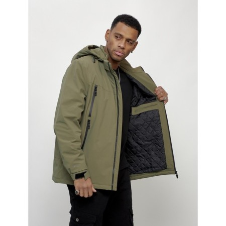 Male spring jacket, size 52, light green color-8