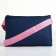 Children's bag for a girl "Tender cat", eco-leather, blue, 16x11 cm