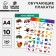 A set of training posters "Study the world", 10 in 1, A4