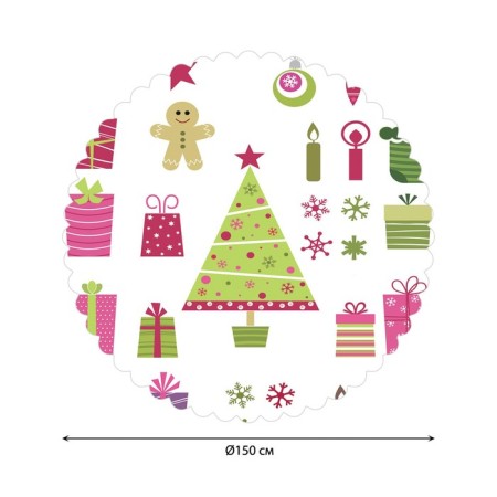 Tables on the table "Gift Time", Round, Saten, D = 150 cm-1
