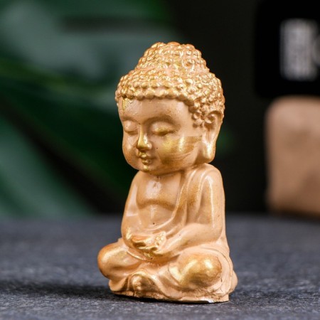 Figure "Buddha" Sand Gold, 7cm-3