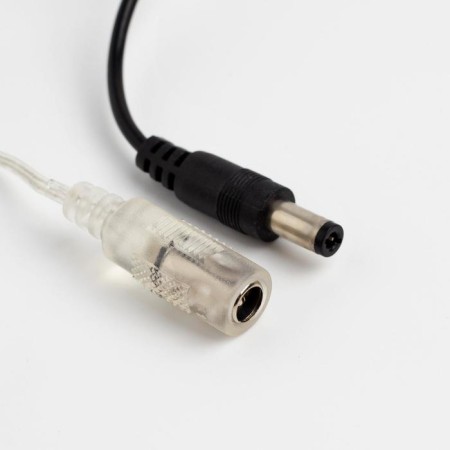 Garland "thread" 20 m dew, IP20, silver thread, 200 LED, white glow, 12 V-5