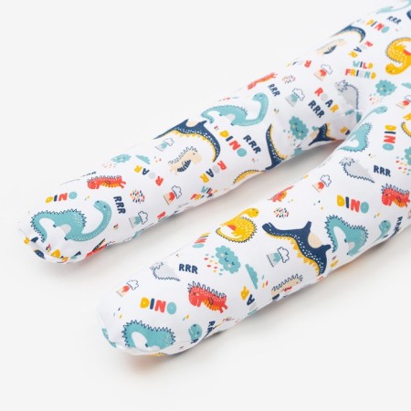 Sliders for the boy "Dino", the color is white/yellow, height 68 cm-1