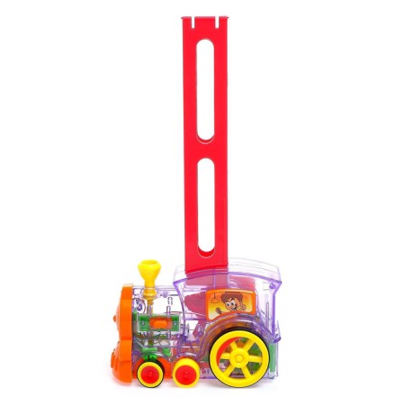 Domino steam locomotive, works on batteries, lighting effects, mix-7