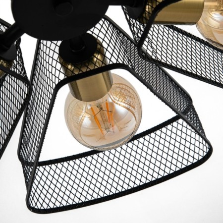 Ceiling chandelier Arte Lamp Maasym A7044PL-6BK, E27, 6x60 W, 56x56x23 cm, black-1