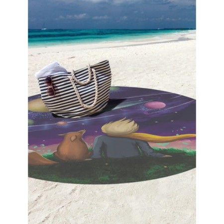Pareo and beach rug "Magic Cosmos", d = 150 cm-1