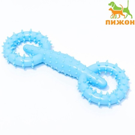 Dog toy "Motor", TPR, Massage, 16 x 5.8 cm, blue