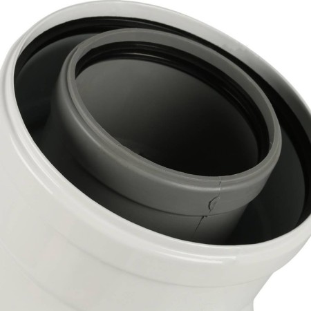 Baxi chimney element, coaxial discharge, d = 80/125 mm, 90 °, ht, polypropylene-2
