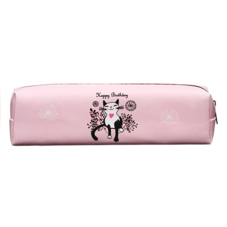 Penal School "animals", on a zipper, pink-2