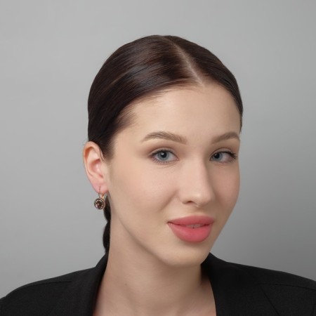Earrings with the rhinestones "confetti" flash, color mix-2