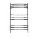 Water towel Domoterm "Laura", P10, 10 crossbars, 500 x 800 mm, chrome