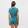 Homemade female set (T -shirt, shorts), turquoise color, size 48