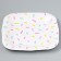 Disposable plate paper square "festive" white, 16.5x16.5 cm