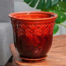 Pot Flower Uta No. 2, brown 5.5 l