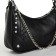Bag Cross-Bodi with a zipper, black color