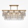 Suspension lamp Maytoni Mod085PL-08BS, 8HE14, 40W, 80x34.8x114 cm, brass color