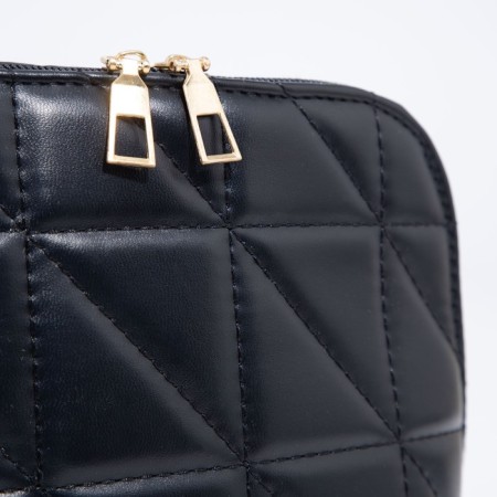Bag Cross-Bodi with a zipper, black color-4