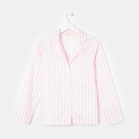 Women's shirt KAFTAN "Beautiful", white/pink color, size 40-42