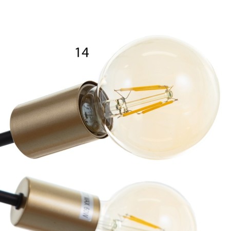 Victoria chandelier 6x60W E27 gold+black 67x67x19cm SVK-5