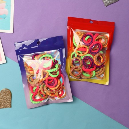 Hair elastic band "Sport strip" (set of 50 pieces) strip, 2.5 cm, mix-1