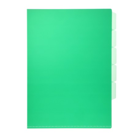 A4, 180 μm folder, calligrata, 5 departments, translucent, mix-4