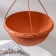Cashpo Street for flowers suspended "Julia", 8 l, brown color