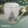 New Year's mug for tea “approximation of a miracle”, 330 ml, porcelain, white color