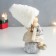 Polystone souvenir "Girl in a fluffy hat with a poodle" 7x10x17.5 cm