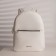A backpack with a zipper, Textura, external pocket, white color