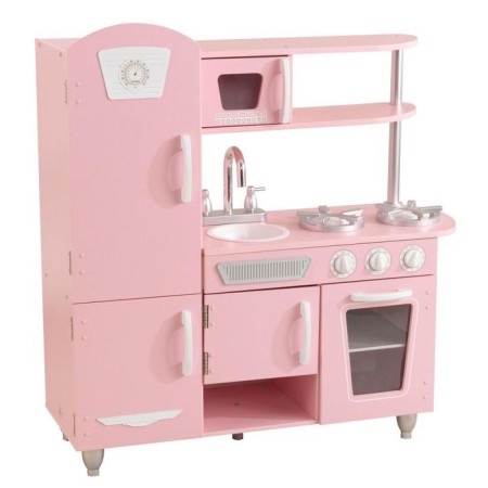 Game kitchen "vintage", pink color with white-2