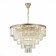 Suspended chandelier ST LUCE. SL1624.203.15. Ercolano. 15x40 watts, E14, 80x80x56 cm, Shampan