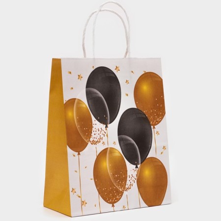 Kraft, white, "holiday balls" 27 x 21 x 11 cm-1