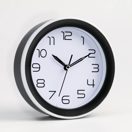 Clock - alarm clock "Classics", with a suspension, a discrete move, 15 x 4 cm. White.-1