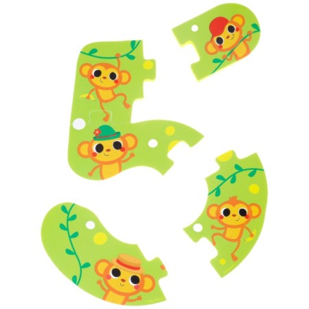 Soft puzzle for kids “Learning numbers: animals”, 5 puzzles, crumb me-9