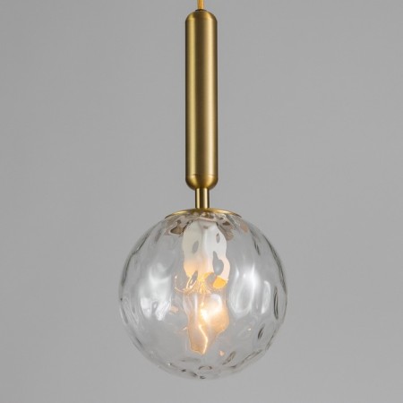 Bayerlux lamp "Javier" E14 40W gold-pro-transparent 15x15x35-185 cm-2
