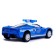 Metal “police” machine, inertial, scale 1:43, blue color
